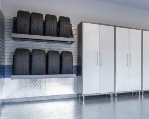 Tires Stored In Garage Without Bags.